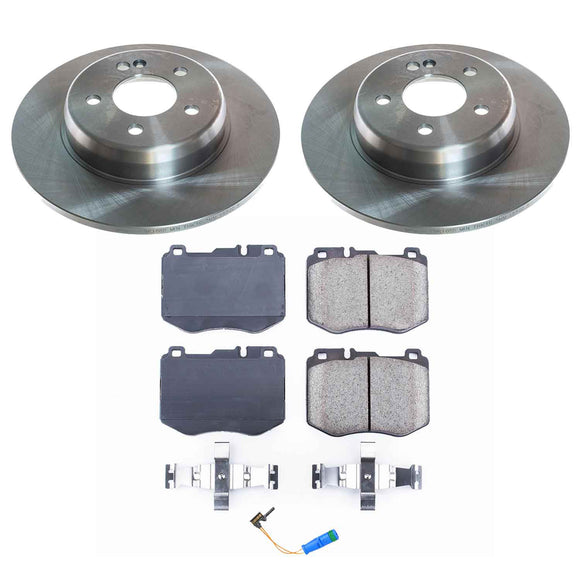 PowerStop OE Stock Replacement Low-Dust Ceramic Brake Pad and Rotor Kit