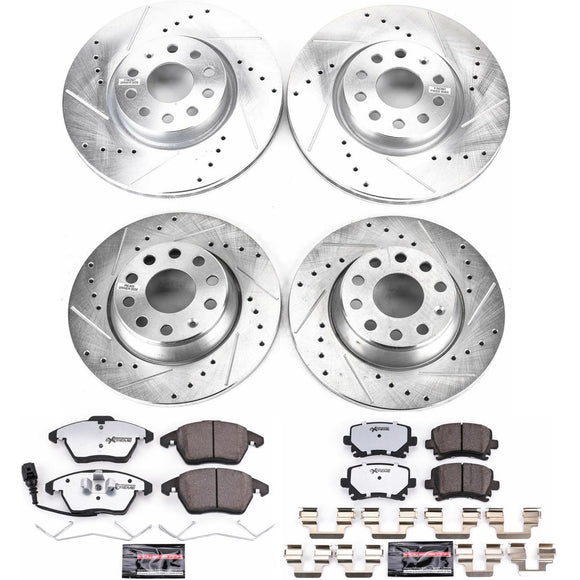 PowerStop Z26 Street Performance Ceramic Brake Pad and Drilled & Slotted Rotor K