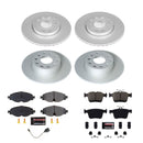 PowerStop Genuine Geomet Coated Rotor and Carbon-Fiber Ceramic Brake Pad Kit