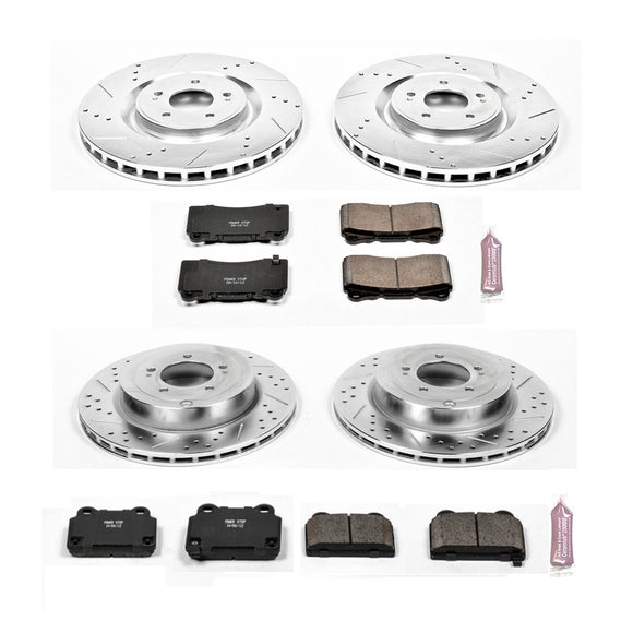 PowerStop Z23 Daily Driver Carbon-Fiber Ceramic Brake Pad and Drilled & Slotted