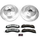 PowerStop Z36 Carbon-Fiber Ceramic Brake Pad with Drilled and Slotted Rotor Kit