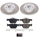 PowerStop Semi-Coated Rotor and Low-Dust Ceramic Brake Pad Kit