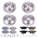 PowerStop OE Stock Replacement Low-Dust Ceramic Brake Pad and Rotor Kit