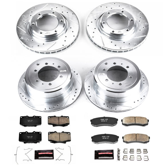 PowerStop Z23 Daily Driver Carbon-Fiber Ceramic Brake Pad and Drilled & Slotted