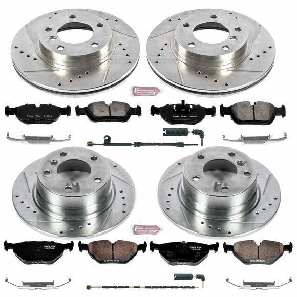 PowerStop Z23 Daily Driver Carbon-Fiber Ceramic Brake Pad and Drilled & Slotted