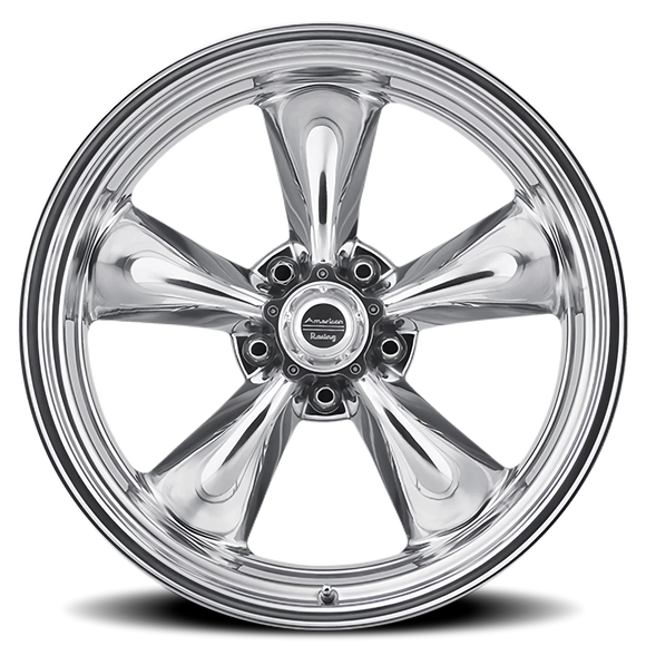 16x8 American Racing Torq Thrust II 1 Pc Polished Wheel 5x120.7 16-8 ET8