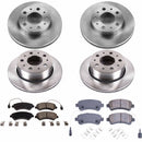 PowerStop OE Stock Replacement Low-Dust Ceramic Brake Pad and Rotor Kit