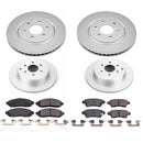 PowerStop Genuine Geomet Coated Rotor and Low-Dust Ceramic Brake Pad Kit