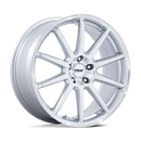 19X9.5 TSW TW004 Canard Gloss Silver W/ Machined Face 5x112 ET25 Wheel Rim