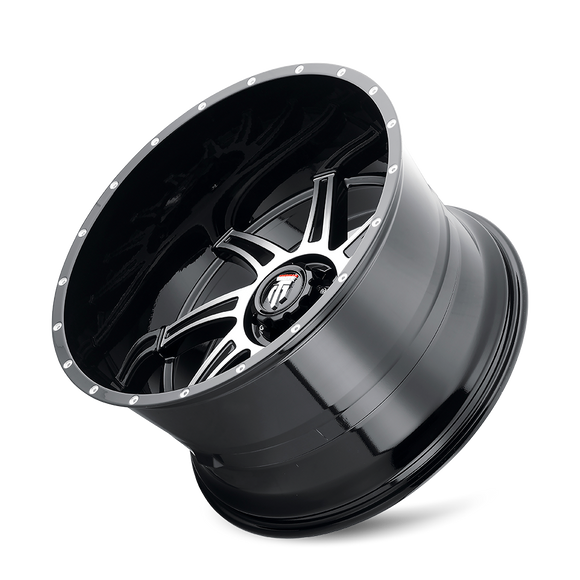 22x12 American Truxx Vortex Black/Machined 6x135 ET-44 wheel/rim