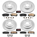 PowerStop Genuine Geomet Coated Rotor and Low-Dust Ceramic Brake Pad Kit