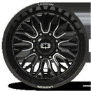 24x12 Vision 402 Riot Gloss Black Machined Face Wheel 8x165.1 ET-51 CB125.2