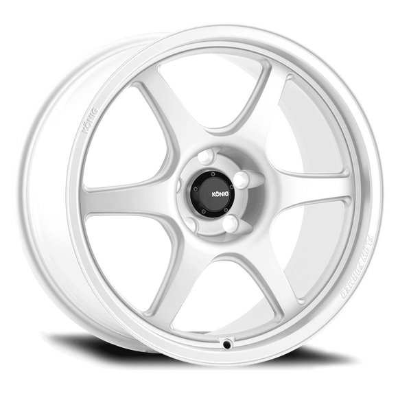 15x7.5 Konig Hexaform Gloss White 4x100 ET35 Wheel Rim