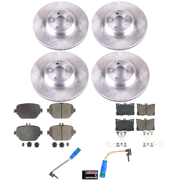 OE Stock Replacement Low-Dust Ceramic Brake Pad and Rotor Kit