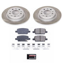 PowerStop Semi-Coated Rotor and Low-Dust Ceramic Brake Pad Kit
