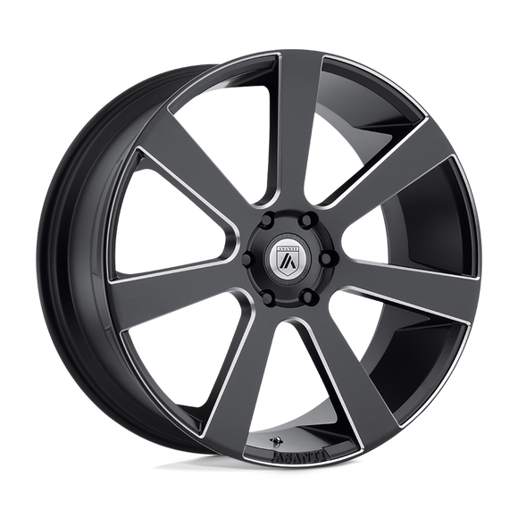 22X9 Asanti Black Apollo Satin Black Milled Wheel/Rim 5x120 ET35