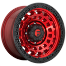 17x9 Fuel Off-Road D632 Zephyr Candy Red Black Bead Ring 5x127 ET1 CB71.5 Wheel