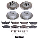 PowerStop Semi-Coated Rotor and Low-Dust Ceramic Brake Pad Kit