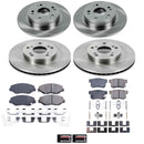 PowerStop OE Stock Replacement Low-Dust Ceramic Brake Pad and Rotor Kit