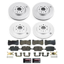 PowerStop Genuine Geomet Coated Rotor and Low-Dust Ceramic Brake Pad Kit
