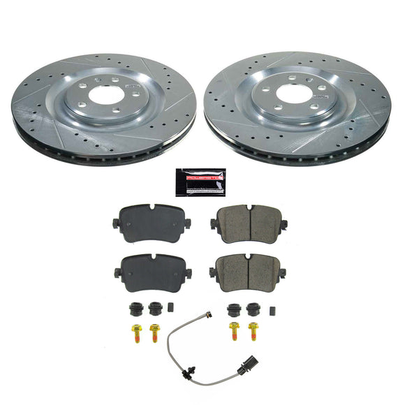 PowerStop Z23 Daily Driver Carbon-Fiber Ceramic Brake Pad and Drilled & Slotted