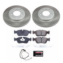 PowerStop Semi-Coated Rotor and Low-Dust Ceramic Brake Pad Kit