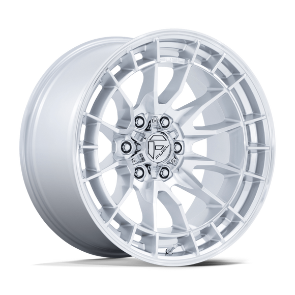 17x9 Fuel Off-Road FC888 Revolt Hyper Silver Machined Face 6x139.7 ET-12 Wheel