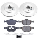 PowerStop Genuine Geomet Coated Rotor and Low-Dust Ceramic Brake Pad Kit