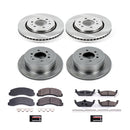PowerStop OE Stock Replacement Low-Dust Ceramic Brake Pad and Rotor Kit