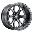 20x10 WELD Off-Road Ledge Six Black / Black 6x139.7 6x5.5 ET-18 Wheel Rim-1