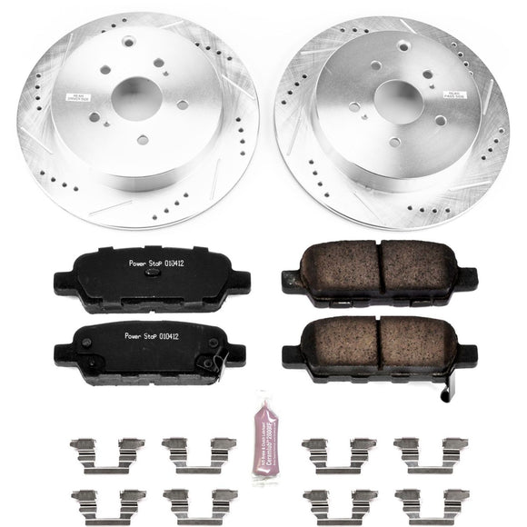 PowerStop Z23 Daily Driver Carbon-Fiber Ceramic Brake Pad and Drilled & Slotted