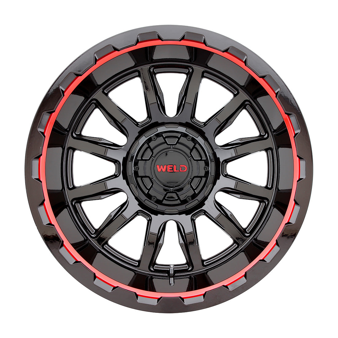 20x10 WELD Off-Road Gauntlet Black Red 5x114.3 5x127 5x4.5 5x5 ET-18 Wheel - 0