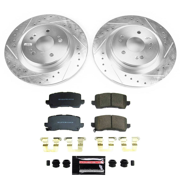 PowerStop Z23 Daily Driver Carbon-Fiber Ceramic Brake Pad and Drilled & Slotted