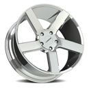 20x9 Vision 472 Switchback Chrome Wheel 5x120 ET30 CB74.1