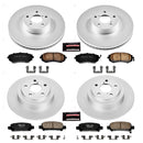 PowerStop Genuine Geomet Coated Rotor and Low-Dust Ceramic Brake Pad Kit