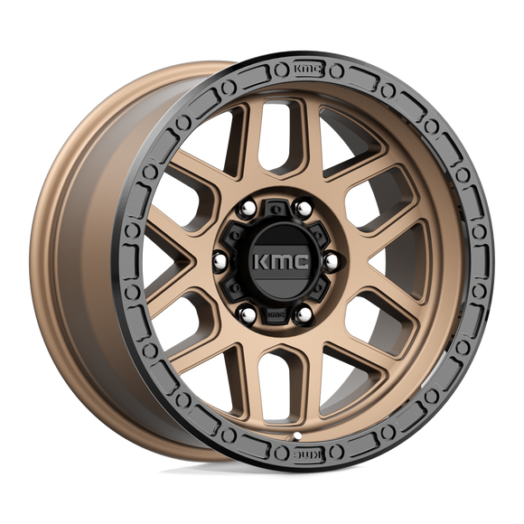 17X9 KMC KM544 MESA Matte Bronze With Black Lip 6X139.7 ET-12 wheel/rim