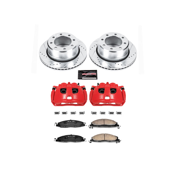 PowerStop Z23 Daily Driver Carbon-Fiber Ceramic Pads Drilled & Slotted Rotor & C