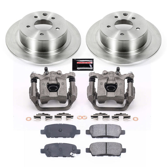 PowerStop OE Stock Replacement Low-Dust Ceramic Brake Pad, Rotor and Caliper Kit