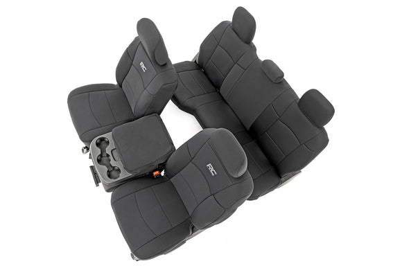 Rough Country Seat Covers Front 60/40 Rear Seat For Ram 2500 19-23