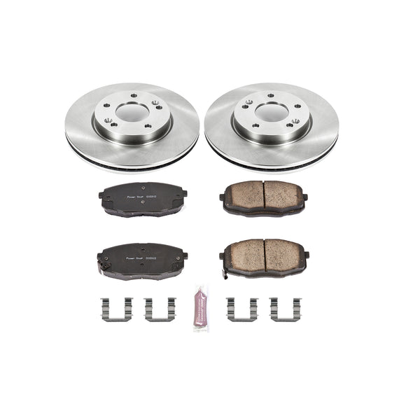PowerStop OE Stock Replacement Low-Dust Ceramic Brake Pad and Rotor Kit