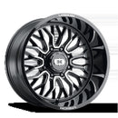 22x12 Vision 402 Riot Gloss Black Machined Face Wheel 8x170 ET-51 CB125.2