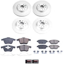 PowerStop Genuine Geomet Coated Rotor and Low-Dust Ceramic Brake Pad Kit