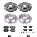 PowerStop OE Stock Replacement Low-Dust Ceramic Brake Pad and Rotor Kit