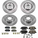 PowerStop OE Stock Replacement Low-Dust Ceramic Brake Pad and Rotor Kit
