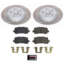 PowerStop Semi-Coated Rotor and Low-Dust Ceramic Brake Pad Kit