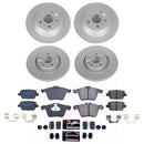 PowerStop Genuine Geomet Coated Rotor and Carbon-Fiber Ceramic Brake Pad Kit