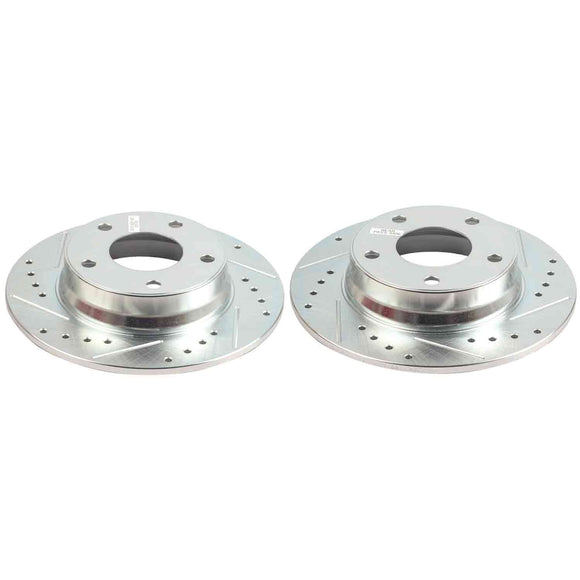 PowerStop Evolution Performance Drilled, Slotted & Plated Brake Rotor Pair