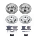 PowerStop OE Stock Replacement Low-Dust Ceramic Brake Pad and Rotor Kit