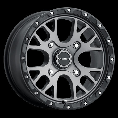 14x7 Vision 545 Rocker Satin Grey 4x110 ET38 Wheel Rim