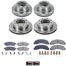 PowerStop OE Stock Replacement Low-Dust Ceramic Brake Pad and Rotor Kit